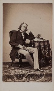 Liszt Ferenc zeneszerző portréja 1811-1886.