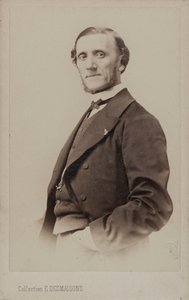 Jean-Henri Ravina zongoraművész és zeneszerző portréja 1818-1906.