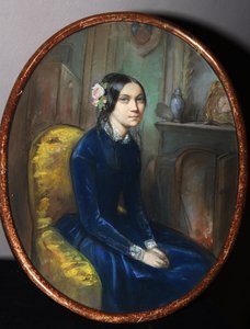 Idalia Poletika (?) portréja (I. Poletika portréja). Emile Francois Dessain (1808-1882) munkája, akvarell és pasztell papíron alkotó: Emile Francois Dessain