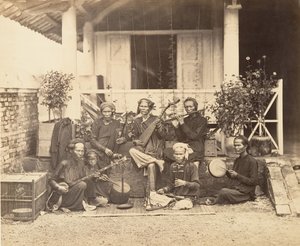 Annami zenészek, Saigon, Cochinchina, 1866.