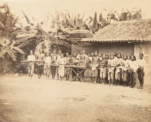 Kambodzsai herceg és kísérete, 1866. alkotó: Emile Gsell
