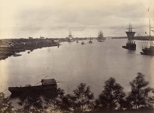 Saigon 1866. 3. számú lap látképe. alkotó: Emile Gsell