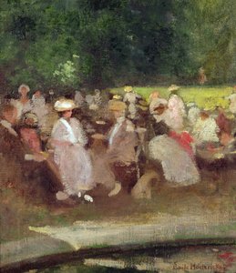 Nyár a parkban, 1881 körül alkotó: Emile Hoeterickx