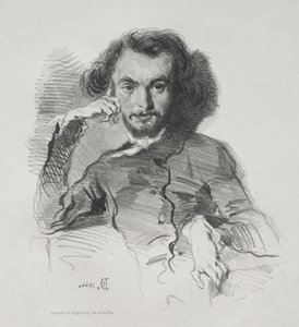 Charles-Pierre Baudelaire, 1844. alkotó: Emile Isidore Deroy