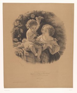 Kint játszó gyerekek Les petits jardiniers (cím a tárgyon) Válogatott művészek tanulmányai (sorozat címe) Etudes choisies (sorozat címe az objektumon)