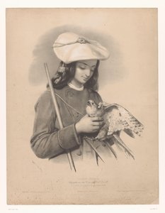 Pásztor a Pireneusokból, egy sólyom a kezében Pâtre des Pyrenees (Ossun) (cím a tárgyon) Válogatott művészek tanulmányai (sorozat címe) Etudes choisies (sorozat címe az objektumon)