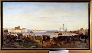 La Ciotat kikötője Emile Loubon festménye