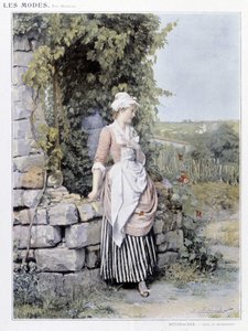 Egyedülálló nő, aki időpontra vár (Rendez-vous) - ill. Metzmachertől, c. 1900