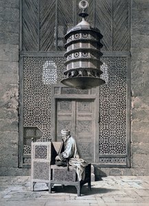 „Sírajtó, Barquq szultán mecsete”, 19. század alkotó: Emile Prisse d