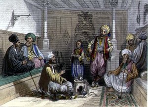 A Medak vagy Mesemondó, „Konstantinápoly és a Fekete-tenger”, a Rouergue testvérek metszetei alkotó: Emile and Rouergue Adolphe Rouergue