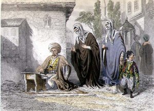 A nyilvános levélíró, „Konstantinápoly és a Fekete-tenger”, a Rouergue fivérek metszete alkotó: Emile and Rouergue Adolphe Rouergue
