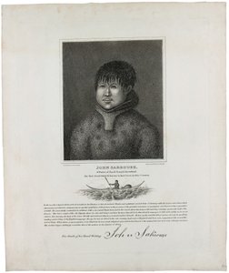 John Sakeouse, a grönlandi Jacob Sound szülötte, az első Esquimaux, akiről ismert, hogy ezen az országban 1816-ban alkotó: Emilia Anderson