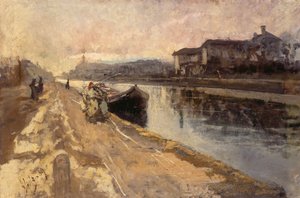 Közönségesek a Naviglio-csatorna mentén