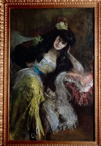 Emilia Sommi Picenardi márkiné portréja (olaj, vászon).
