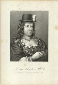 Leonora Christina, Ulfeldt grófnő 1621-1698, 1867. alkotó: Emilius Ditlev Baerentzen