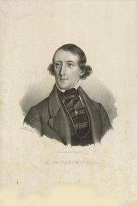 August Bournonville portréja 1805-1879, 1842. alkotó: Emilius Ditlev Baerentzen