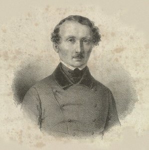 Hans Christian Lumbye zeneszerző portréja 1810-1874, 1846. alkotó: Emilius Ditlev Baerentzen