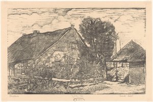 Farm szénapajtával
