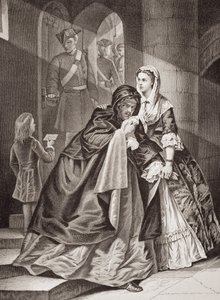 Lord Nithsdale menekülése a Towerből, 1716, az "Illusztrációk az angol és skót történelemhez" II. kötetéből (lásd még 17890).