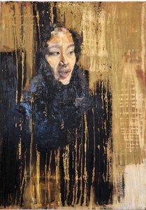 Űr, 2017, olaj, vászon alkotó: Emma Prempeh