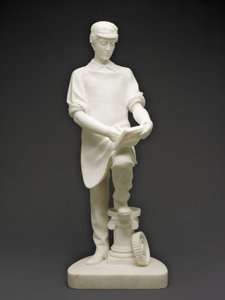 Gépésztanonc, 1859 körül (márvány) alkotó: Emma Stebbins