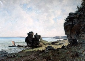 Egy gyönyörű reggel Bretagne partján, 1882 alkotó: Emmanuel Lansyer