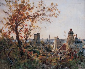 Beaulieu-lès-Loches, 1886. október (festmény) alkotó: Emmanuel Lansyer
