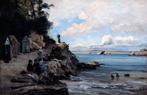 Szombat a Womans Bathing Beach-en, 1876. alkotó: Emmanuel Lansyer