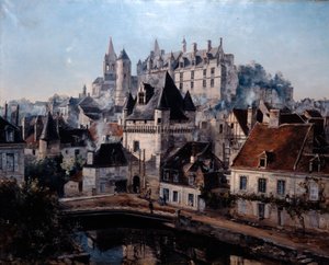 Cordelieres kikötője és Castle Loches, 1891.