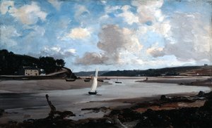 A folyó fél dagálykor, 1874. alkotó: Emmanuel Lansyer