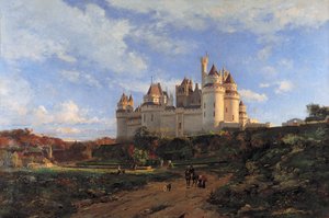 Pierrefonds kastélya. 1868 körül (olaj, vászon)