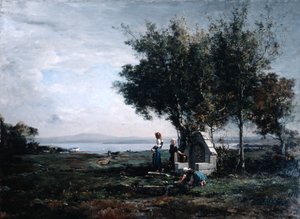 Nők a szökőkútnál, 1867 alkotó: Emmanuel Lansyer
