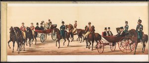 Felvonulás Haarlemben, 1872 (8. tábla) Haarlemben tartott körmenet, 1872. április 1. (sorozat címe a tárgyon)