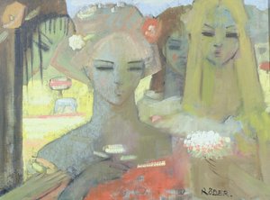 A Field of Yellow, 2001 (olaj, vászon tábla) alkotó: Endre Roder
