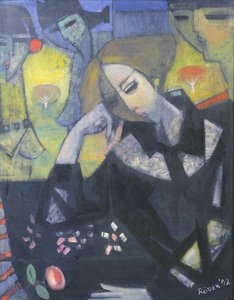 Amy a stúdióban alkotó: Endre Roder