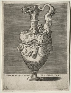 Delfinekkel díszített Ewer, 1543. alkotó: Enea Vico