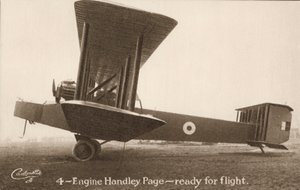 4 motoros Handley Page repülőgép, repülésre készen (f/w fotó) alkotó: English Photographer