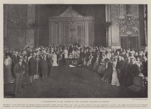 Új-zélandi gyarmatosítók előadása Seddon úrnak Londonban alkotó: English Photographer