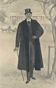 Egy jó használható kabát, bélelt musquash, hódgallérral (fekete-fehér fotó) alkotó: English Photographer