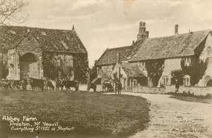 Abbey Farm Prestonban, Yeovil közelében. 1913-ban feladott képeslap. alkotó: English Photographer