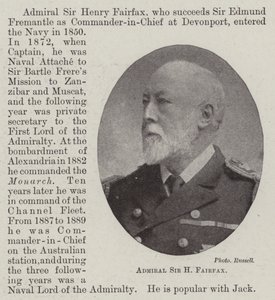 Sir H Fairfax admirális alkotó: English Photographer