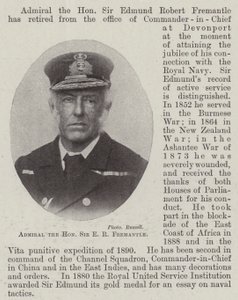 A tisztelt Sir E R Fremantle admirális alkotó: English Photographer