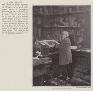 Adolf Menzel stúdiójában alkotó: English Photographer