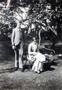 Adrian és Virginia Stephen, 1900 (bw fotó) alkotó: English Photographer