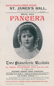 Ella Pancera koncertjének reklámja alkotó: English Photographer