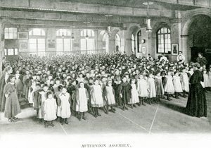 Délutáni összejövetel, 1900 körül (f/w fotó) alkotó: English Photographer