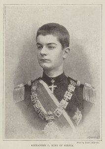 I. Sándor szerb király alkotó: English Photographer