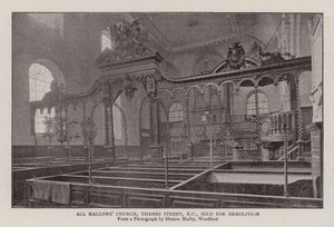 All Hallows Church, Thames Street, EC, bontásra eladó alkotó: English Photographer