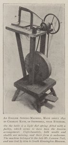 Egy angol varrógép, Charles Kyte 1842 körül, Snowshillből, Evesham közelében alkotó: English Photographer