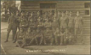 B alszakasz, Leicestershire Royal Horse Artillery, Diss-i edzőtáborban, 1914-1818 alkotó: English Photographer